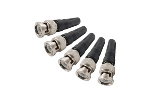 Bnc Male Straight Connector for Twist-On Coaxial Cable Solderless Plug Coaxial Connector for CCTV Camera