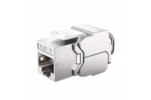 Cat7 FTP Keystone Jack RJ45 Toolless Modular Connector Shielded Gold Plated for Cat6/Cat6a/Cat5e Network Cable, Rohs Certified