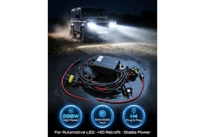 Automotive 280W HID-H4 Solid State Wiring Harness with PVC/Nylon/Rubber Insulation for LED Headlights
