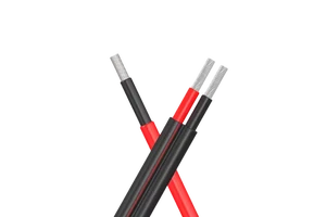 High-performance RIPO PV1-F Tinned Copper Solid Solar Cables 16mm Black/Red XLPE PE PVC Insulation for Large-Scale Photovoltaic