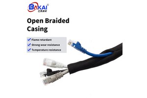 Open Braided Sleeving, Wire Car Harness Protection, Self-rolling Tube, Easy to Install, Flame Retardant Insulated Hose Wire