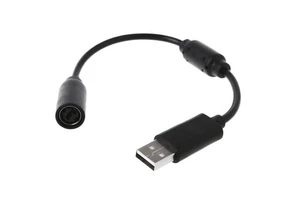 USB Breakaway Adapter Cable Cord for Xbox 360 Wired Controller