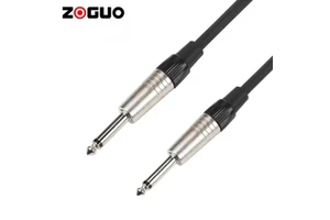 6.35MM Mono Jack 6.35 Inch Audio Cable Male to Male for Electric Guitar Amplifier Speaker