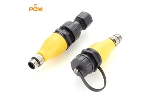 Waterproof M12 D Code 4 Pin to RJ45 Adapter IP67 for Industrial Sensor Actuator Profinet Bus Network M12 Profinet Encoder PLC