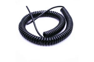 Custom Spring Electric Cable Multi Cores Pu Coiled Spiral Cable Wire Harness Assembly Manufacturer