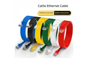 Factory Supply UTP Cat5 Patch Lead RJ45 Male To Male Lan Ethernet Cable Customized Color Length Bulk Wholesale Network Cord
