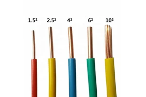 Hot Selling Home Building Wiring Construction Bv Bvr Wire and Cable 1.5mm 2.5mm 4mm PVC Insulated Copper Wire Cable