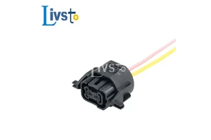 Auto Parts IP67 Rated Pure Copper Conductor Waterproof Housing Electronic Plug Harness Connector 2-pin Rubber Car Home Appliance