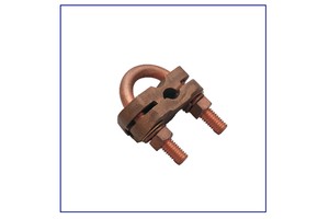 Brass Rod to Cable Clamp Type GUV High Conductivity Earth Grounding Connector for Lightning Protection and Bonding Systems