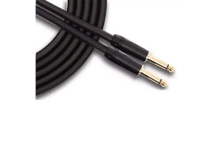Black 3M Double Shield Audio Cable Guitar Cord Instrument Guitar Cable with 1/4 Inch Golden Mono Jack