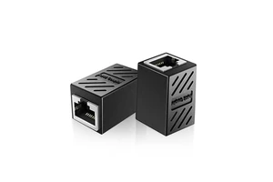 ZOERAX RJ45 Network Straight Head Cable Connector Computer Plug Jack One-Point Network Extender Splitter -40C 70C Operating