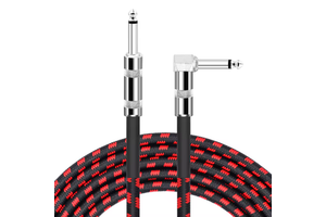 OEM 1/4-inch Color Braided Durable Mono TS Electric Guitar Audio Cable Various Bass Instrument Amplifier Cables