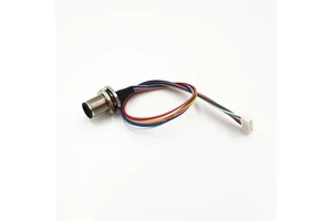 Custom A-code plastic m12 panel mount connector waterproof 8pin IP67 IP68 cable m12 cable assembly