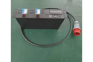 DoyonTek SA2-30 2 outlets P34 C19 C13 Smart PDU 3phase 32A with MENNEKES Industrial Power Plug pdu for M63 M66 M73 M76 Mining