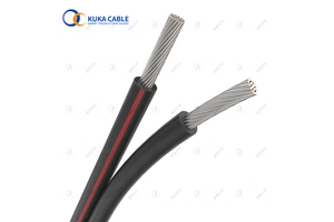 Solar Cable Dc Electrical Wire Potovoltaic Cable Tinned Copper PE 4mm Red and Black Power Station Xlpe 11kv Power Cable Price
