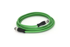 KRONZ M12 Pre-assembled IE Connecting Cable Male to Male Straight Shielded Cable 4/8 Pin A/D/X Coding Ethernet Cable Connector