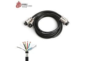 GX16 Aviation Plug Connector Dual Female Shielded Cable Assembly 2-9 P Socket Waterproof Metal Circular Connector for Industrial
