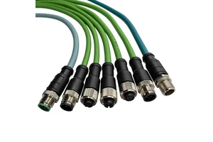 M12 X Code to Rj45 Custom M12/RJ45 4P8P IP67 PVC Insulated Electronic Wire Harness Assembly for Profinet EtherCAT Ethernet