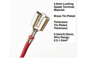 100% Custom Fit Wiring Harness 2.8/4.8/6.3mm Brass Terminal Connector Cable Wire Assemblies