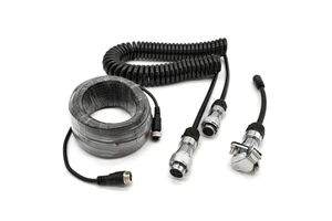 Heavy Duty 4 Pin Back up Trailer Camera Video Cable Tractor to Trailer Cam Extension Splitter Cable Set
