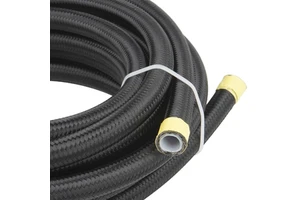 An6 6an An-06 Black Nylon Braided Ptfe Lined Stainless Steel Reinforcement Fuel Oil Hose