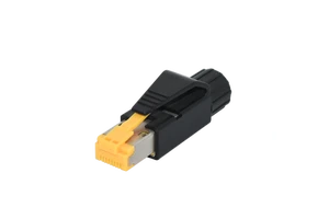 SIGNAL RJ 45 Waterproof Cat6 RJ45 Connector IP67 4pins 8pins Black RJ45 Connector