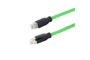 KRONZ Industrial Cat.5E & Cat6A Profinet Ethernet Cable 4 Pin Shielded RJ45 Connector 24AWG Highly Flexible Circular Connectors