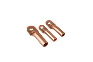 AWG Battery Lugs 3/8 Ring Terminals Electrical Connectors Tin Plated Copper Eyelets For Industrial Use Vehicle Battery Cable