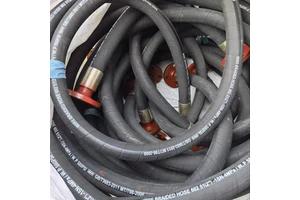Braided Cord Reinforced Multi-purpose Water Oil Hose Smooth Surface EPDM/NBR Rubber Fuel Resistant Industrial Hose Cutting