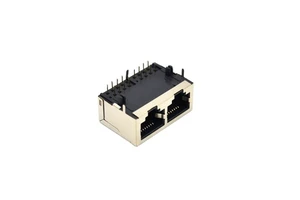 RJ45 8P8C Female Connector RJ45 Shielded Network Socket RJ45 PCB Jack 2 Ports