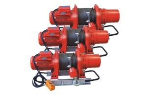Lifting Construction Material Electric Winch 500kg Long Cable Winch 12m Wire Rope Hoist Remote Control IP55 Protection