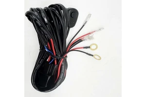 WH 3M Wiring Harness Kit 12V 40A LED Lights Wiring Harness Switch Relay Cable Harness Fit Car Fog Lights Work Driving Light