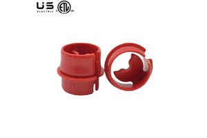 3/4 Inch Red Sheath Non-Metallic Cable Connector Snap Style Installation Labor Saving Plastic Cable Connector for Confined Areas