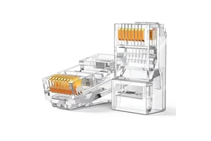 Universal Ethernet RJ45 Connector Cat5e Cat6 Cat7 Unshielded 8P8C for Network Installation