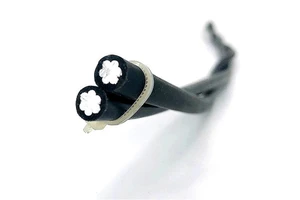 Preassembled Twisted ABC Cables from China 2x10mm² 2x16mm² 2x25mm² Aluminum Wire Overhead Aerial Bundle Line XLPE Insulation