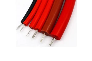 Silicone Rubber High Voltage Ignition Wire 3KV 5KV 10KV 15KV DC Heat Resistant Motor Lead Cable