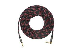 Professional 6.35mm TS Instrument Effect Guitar Cable Male to Male With Nylon BraidedPure Copper Audio