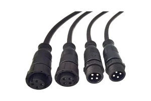 M12 2-5 Core Multi-Core Male Female Plug Waterproof Cable LED Lighting Wire Guardrail Tube 3 4 5 6 8 High Quality Connectors