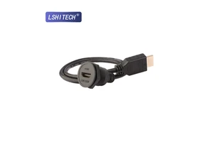 0.5M M22 HDFemale to Male Cable, Panel Mount Extension for Solar & Renewable Energy Systems