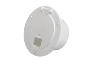 Hatch Access Door Cover Cutout Size 3-1/2\" RV Camper Power Cord Cable for Motorhome Trailer Plastic for Car Camping Use