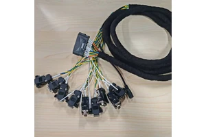Industrial Tailored IP65 2m Length D-Sub Multi-Pin Connectors PVC-Insulated Copper Shielded Cable for Tractor/Agricultural