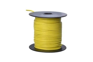 16 Gauge Stranded Automotive Copper Wire Cable Truck Motorcycle RV Motorhome General Purpose 100 Foot Yellow PVC Insulated RoHS
