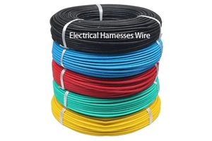 High Temperature Wire Fiberglass Insulated Silicone Wire With Tin-coated Copper Filaments Electrical Harnesses Wire