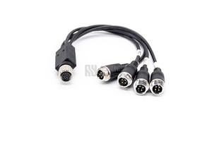 Can Bus M12 Connector Cable Y 12 Pin Cable Wire Harness