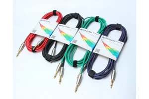High Quality Colorful Guitar Cable 6mm Full Copper Core With Shield Guitar Parts Musical Instruments