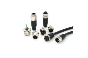 KRONZ Customized 7/8 Inch Circular 3 Pin Power Cable Assembly Straight Female Unshielded Connector With Pre-Molded PVC Cable