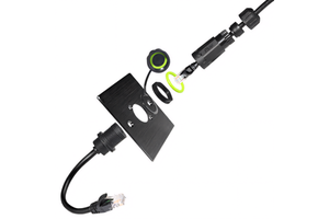 YXY High-Performance IP68 Waterproof RJ45 CAT6 Panel Mount Copper Ethernet Connector for Industrial Outdoor Wire Connections
