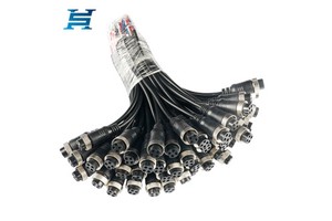 GX16 Aviation Connector 2-10Pin Configurations PVC Cable Harness Suitable For Mechanical Equipment, Medical And Security Devices