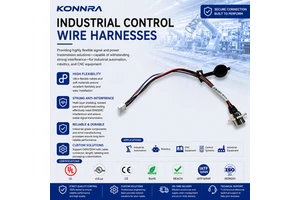 Industrial Equipment Connector Wire Harness Custom Cable Assembly PVC Insulation for Motorcycle Automobile Automation Systems