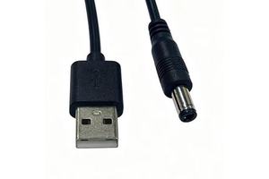 22AWG Black USB Male to DC5.5*2.1mm/2.5mm & DC4.0*1.7mm & DC3.5*1.35mm Male Power Cable for Computer Home Appliance